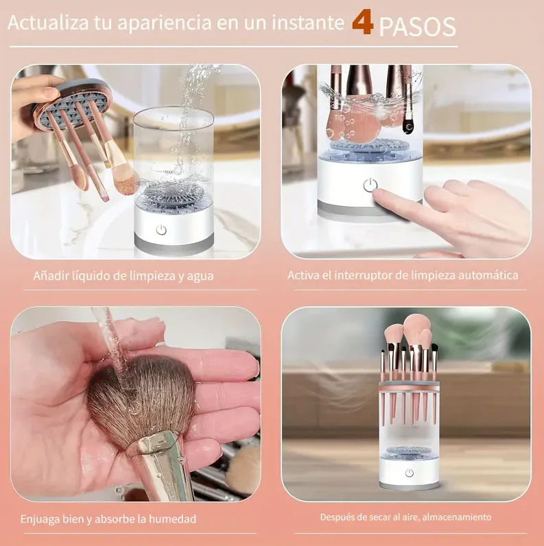Limpiadora Eléctrica de Brochas de Maquillaje